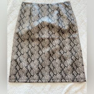 Mark Alan Snakeskin Print Skirt